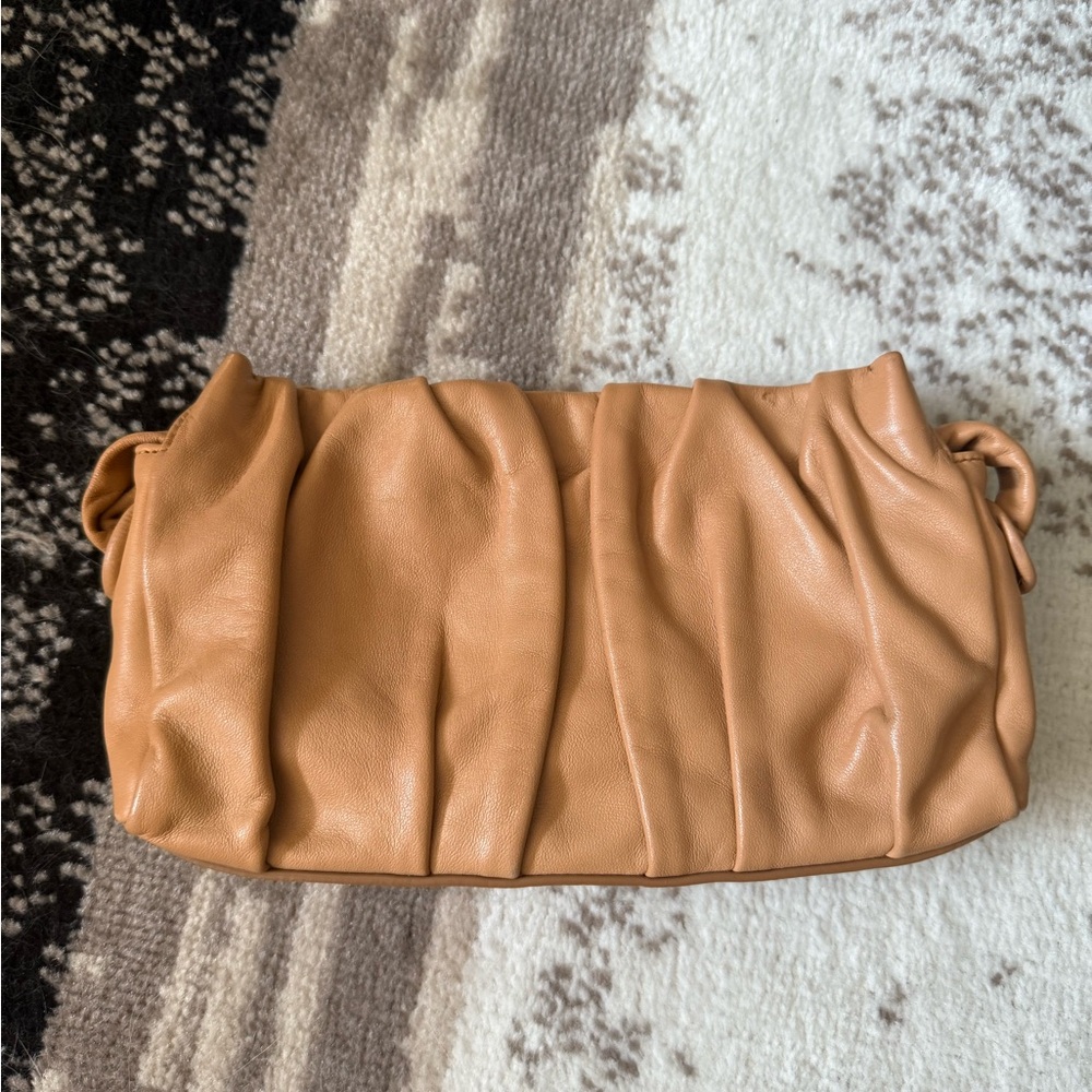 Elleme Paris Tan Leather Clutch